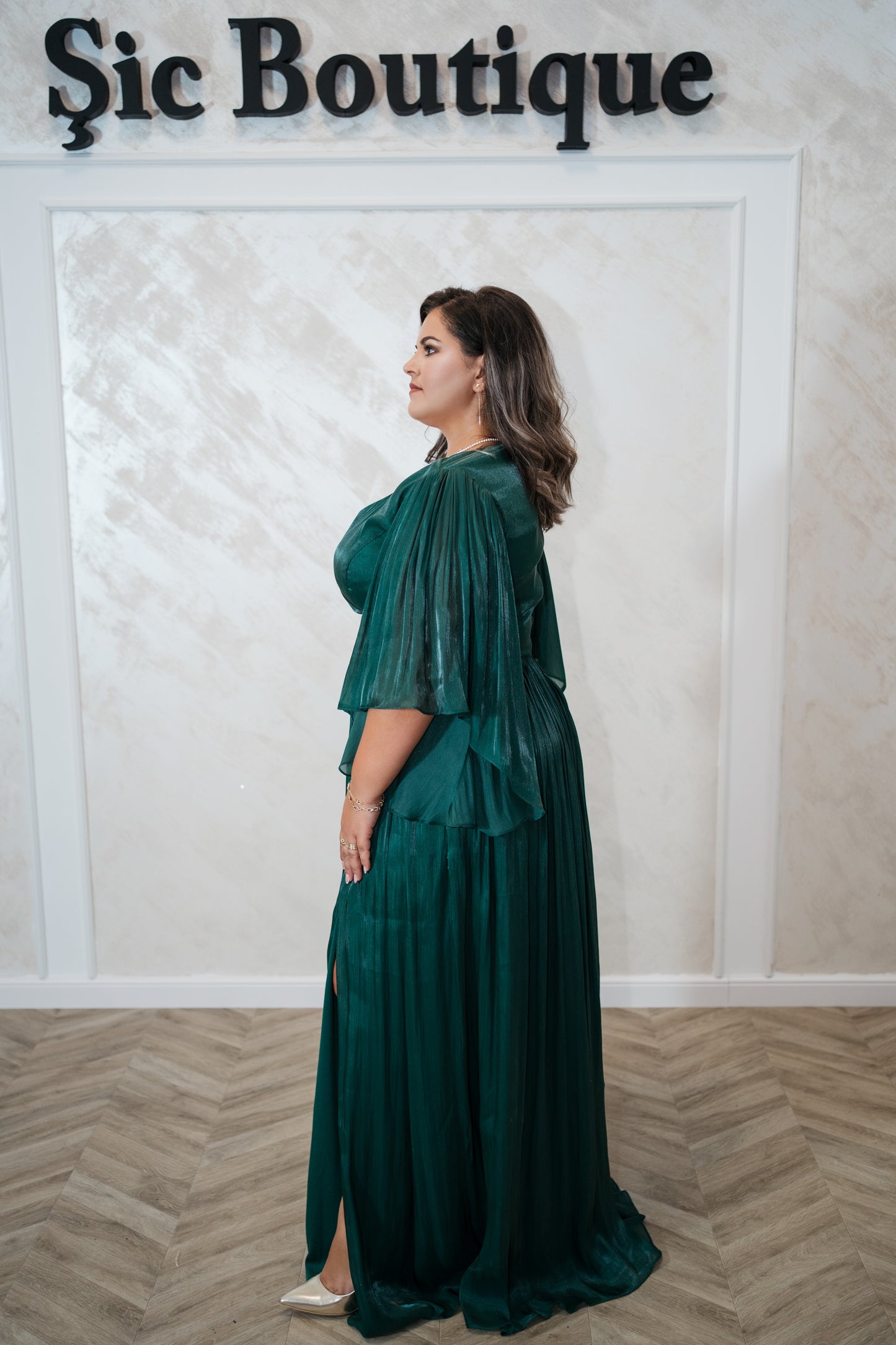 Rochia Adalia – Rochie de searaasau de zi din organza (matase artificiala)