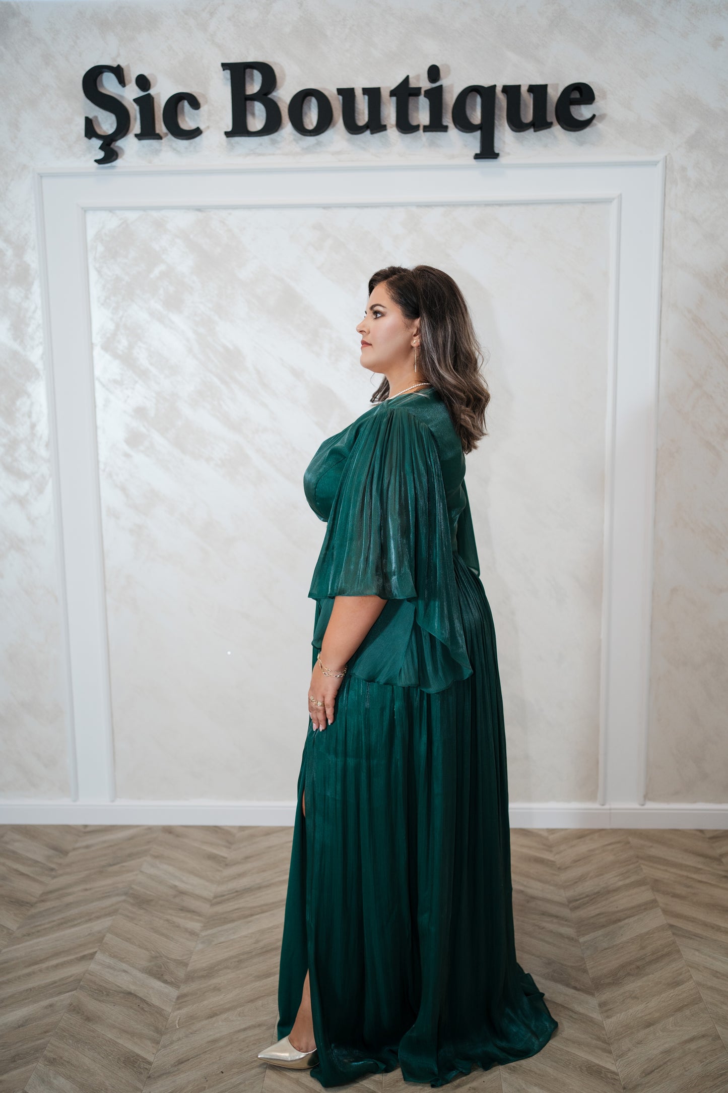Rochia Adalia – Rochie de searaasau de zi din organza (matase artificiala)