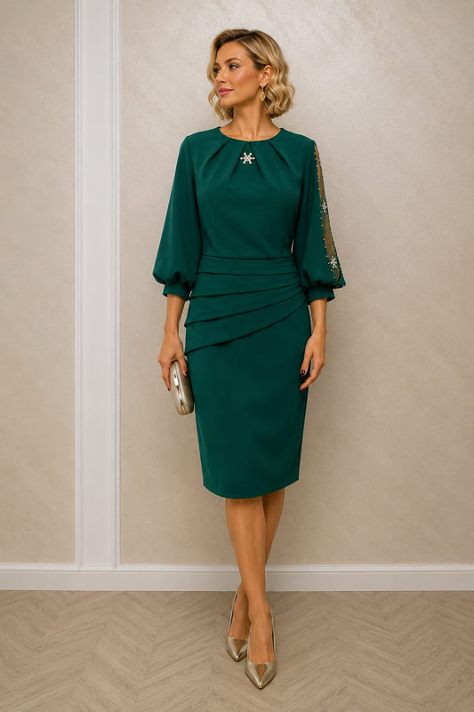 Rochia Loky – Rochie midi eleganta cu maneci vaporoase disponibila in 3 culori