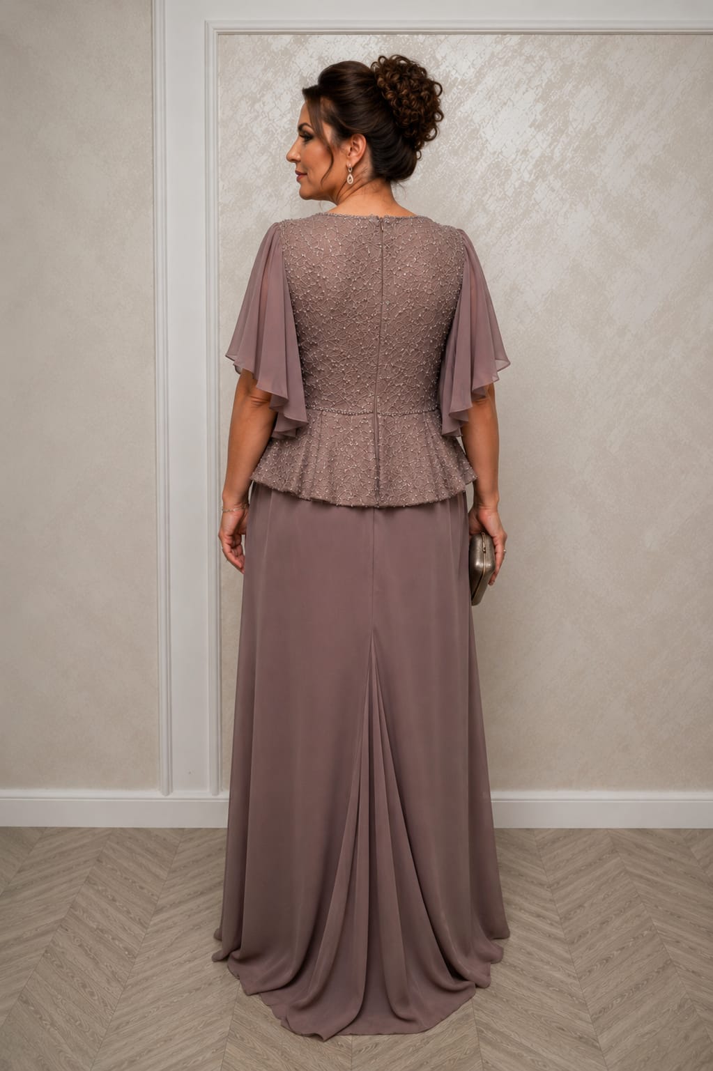 Rochia Flore – Rochie eleganta pentru evenimente speciale, cu corset din dantela perlata