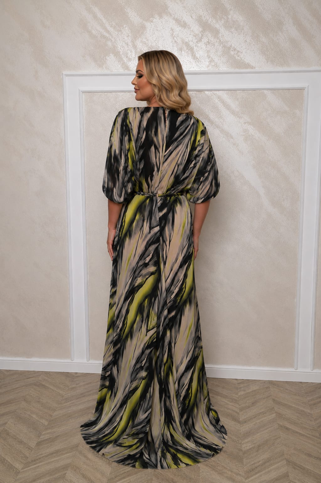 Rochia Ilone - Rochie lunga vaporoasa si eleganta fluida pentru evenimentele verii