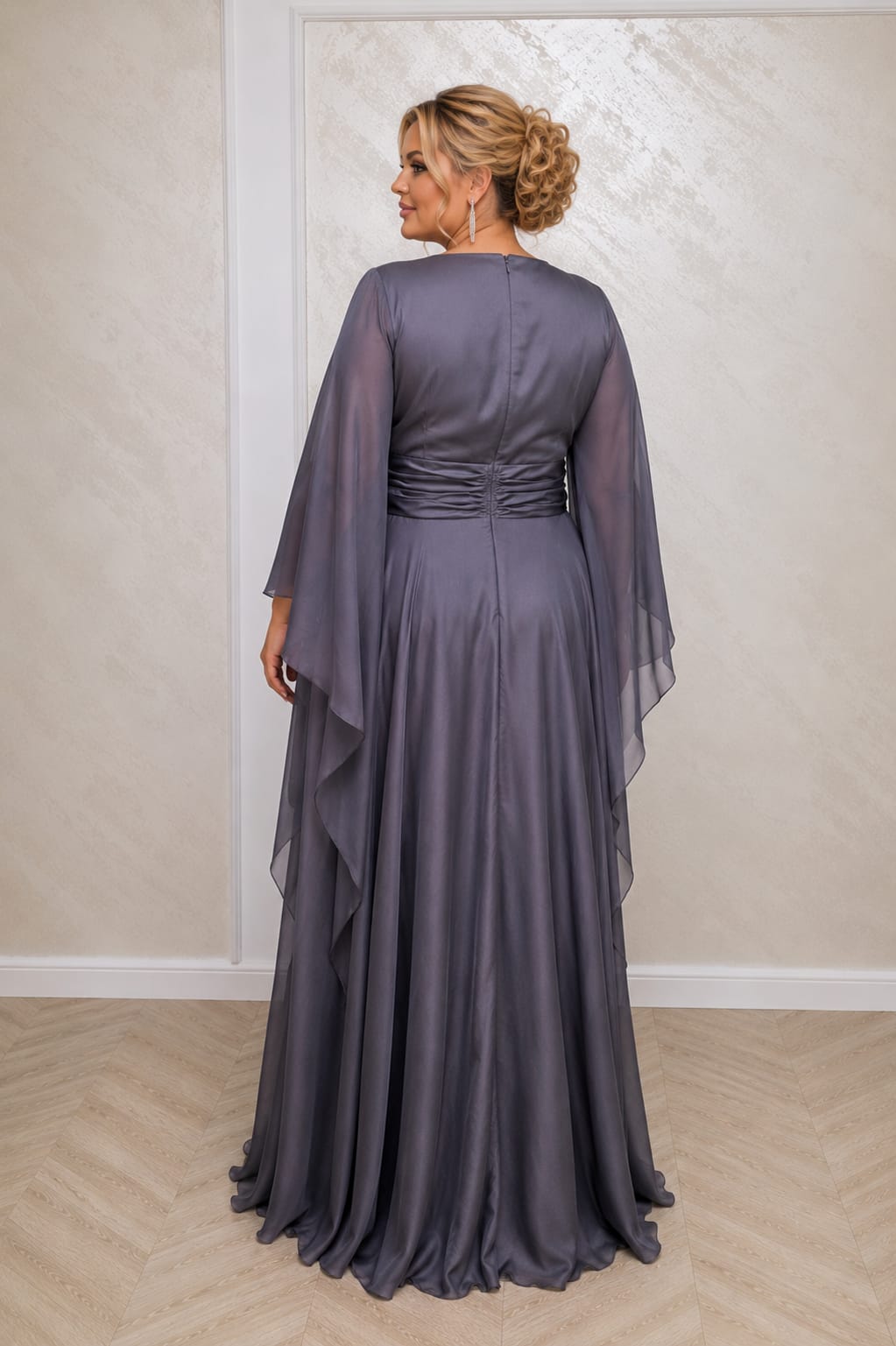 Rochie Volia - Rochie din voal usoara care avantajaza marimile Plus Size