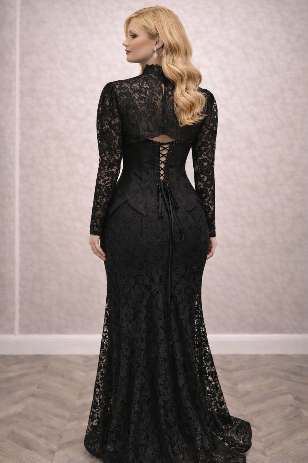 Rochia Tani – Rochie eleganta din dantela cu corset si bolero detasabil, croi sirena