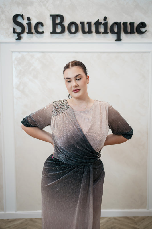 Rochie lunga din voal