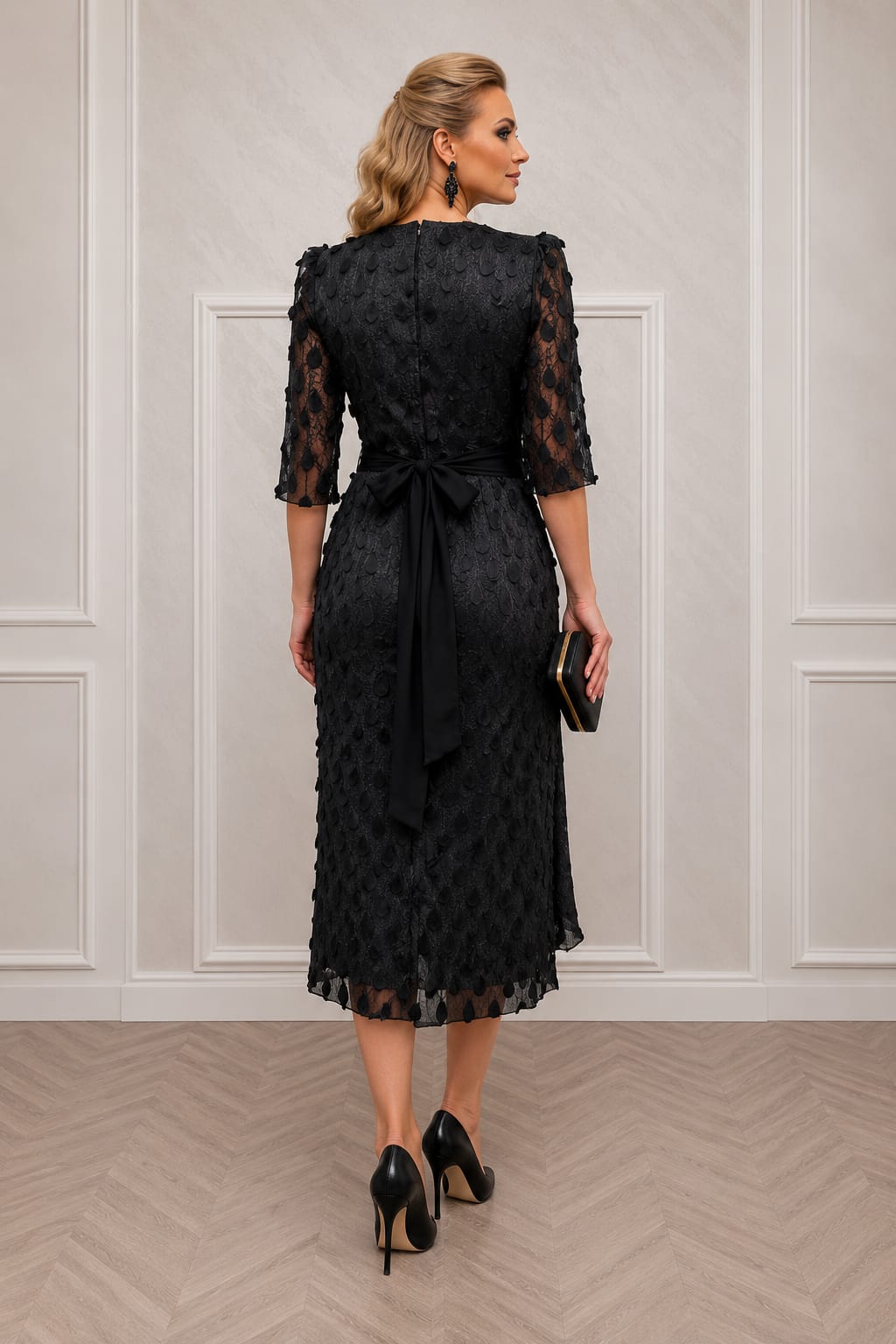 Rochia Forever Midi – Rochie midi eleganta si delicata, vaporoasa pentru petrecerile de vara