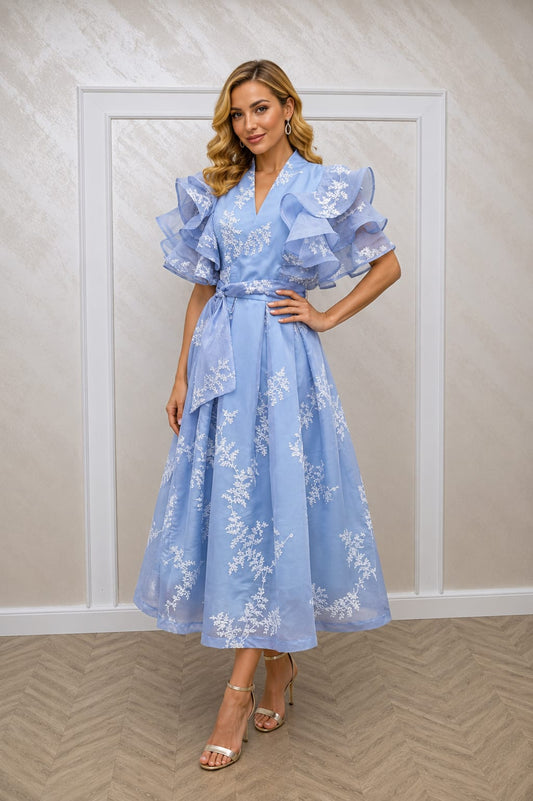 Rochie Love – Rochie lungime midi eleganta si vaporoasa pentru evenimentele din sezonul cald