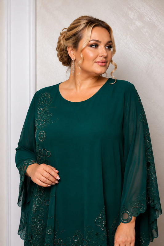 Rochie Espica Lux – Rochie eleganta de seara plus size din voal premium