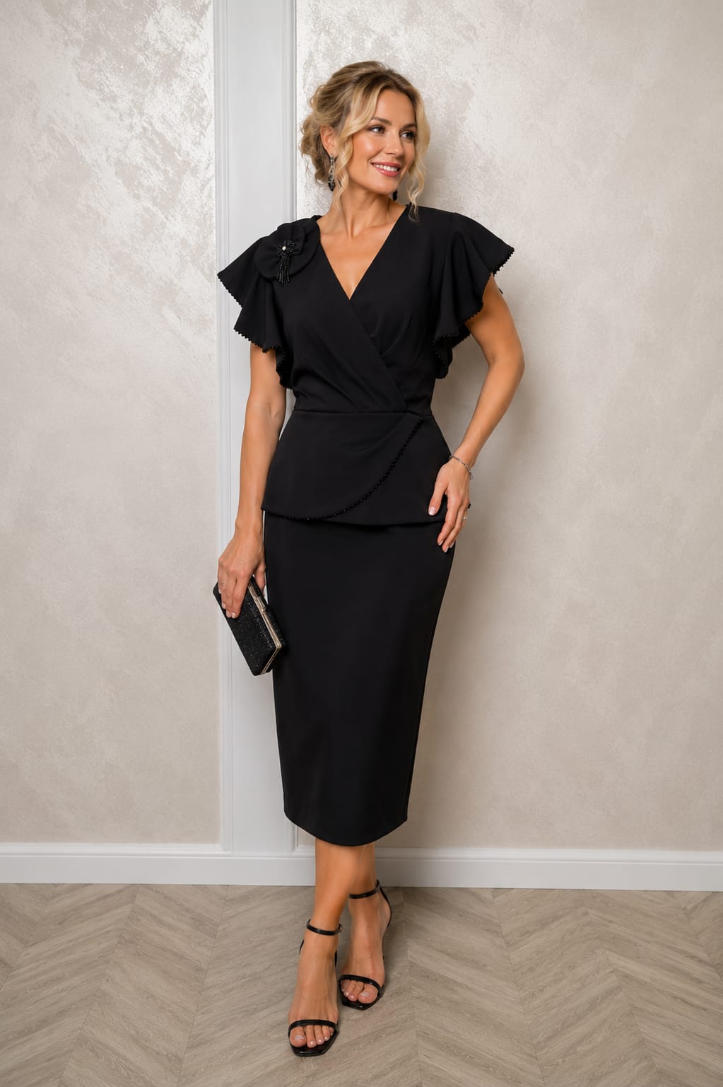 Rochia LaBelle – Rochie lungime midi eleganta feminina pentru evenimente speciale