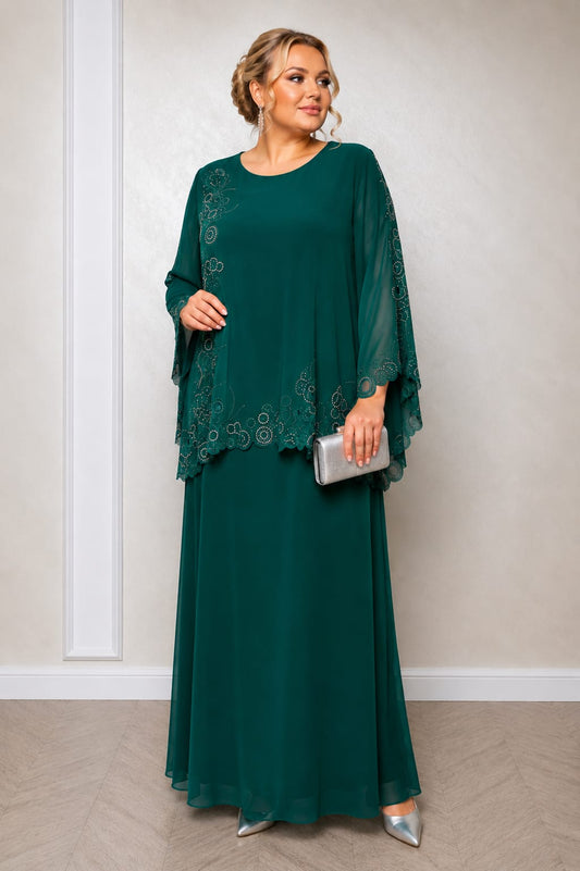 Rochie Espica Lux – Rochie eleganta de seara plus size din voal premium