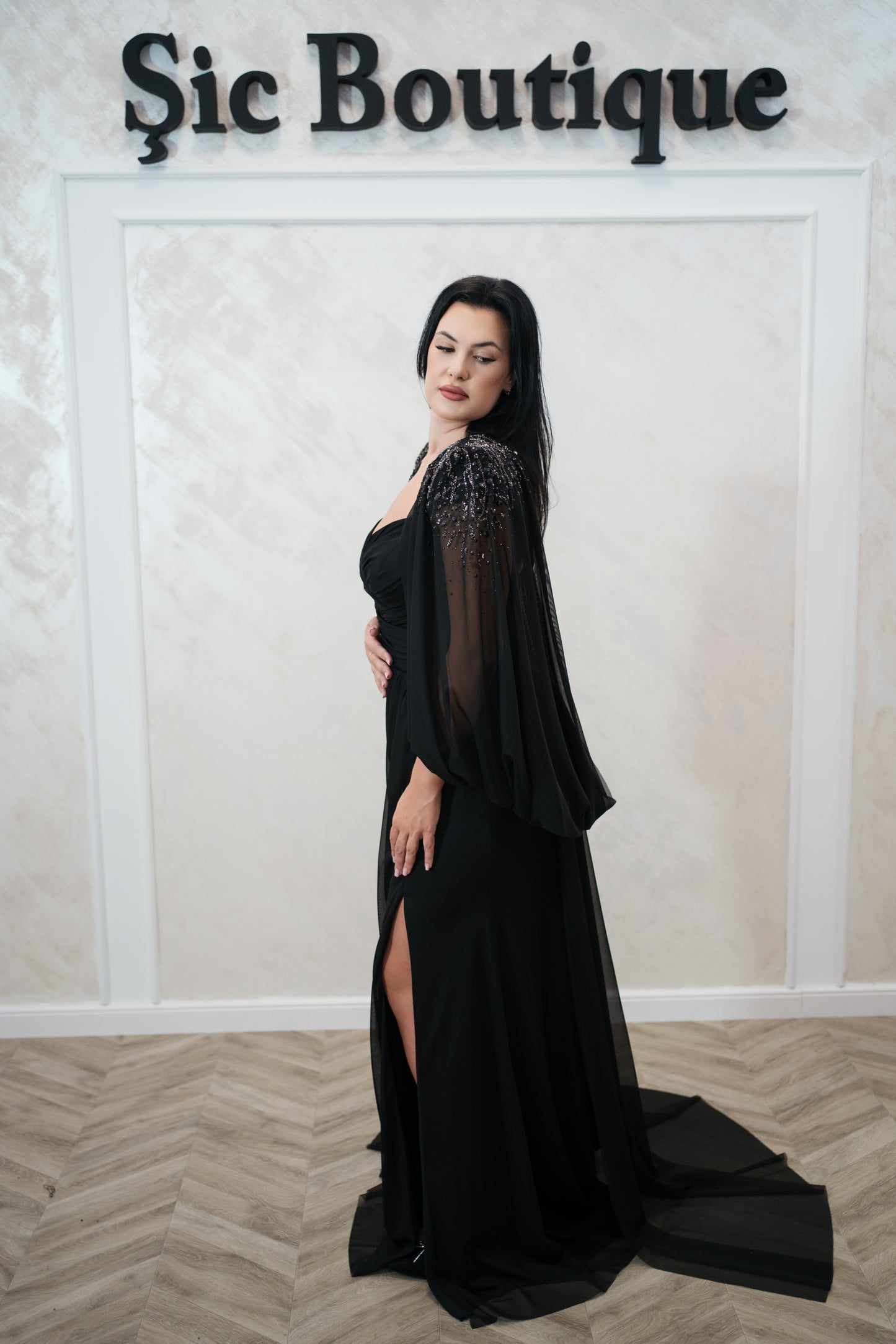 Rochie de seara Klaris din tull italian – Eleganță absolută și rafinament atemporal