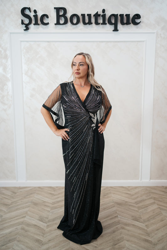 Rochie de seara Cuper din lurex – Eleganță și strălucire pentru evenimente speciale