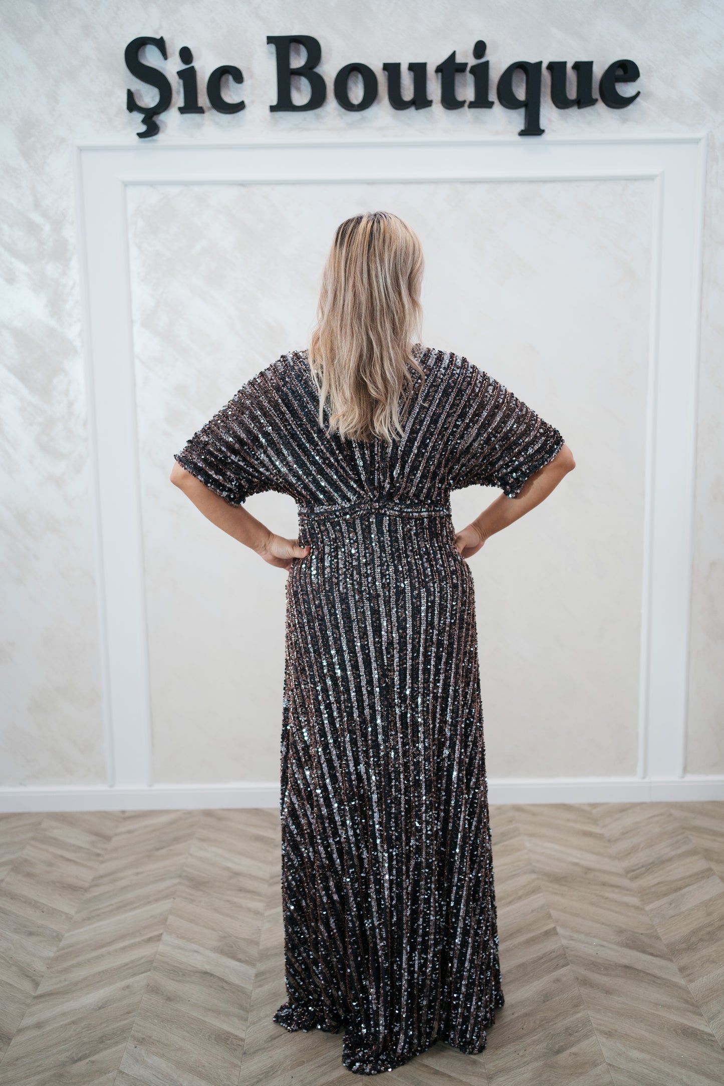 Rochia Glam – Rochie de Seară Lunga din Material Paietat, Eleganta și Stralucitoare