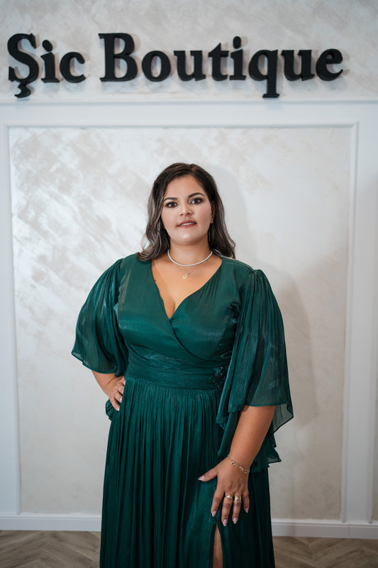 Rochia Adalia – Rochie de searaasau de zi din organza (matase artificiala)