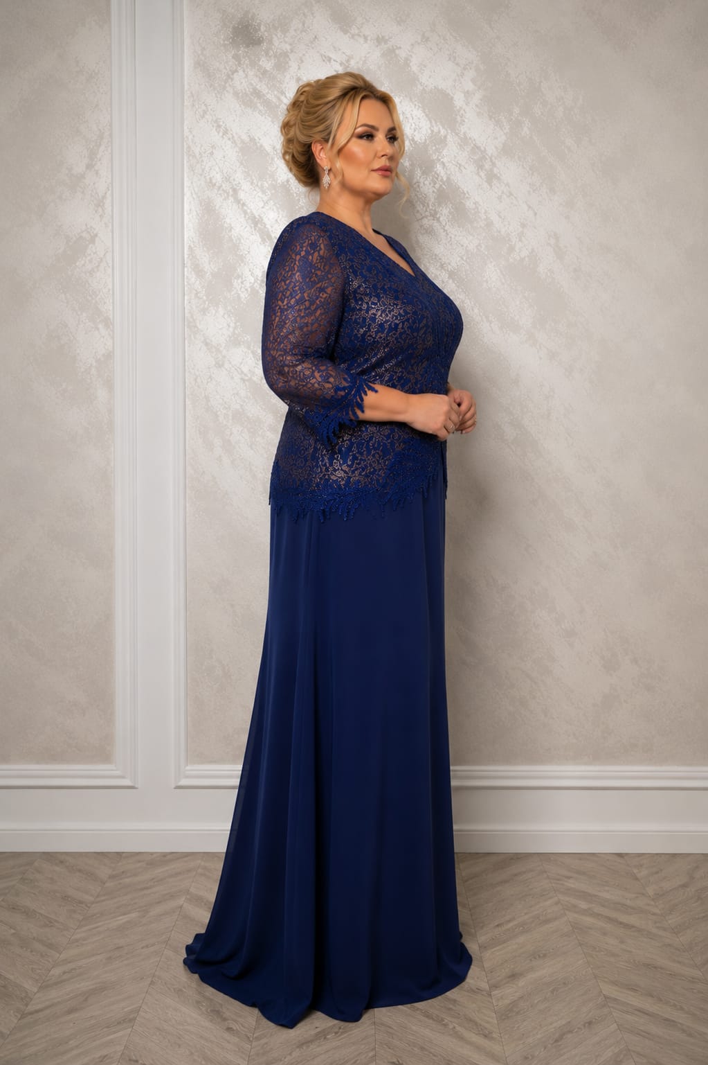 Rochie Duchese - Rochie lunga vaporoasa pentru masurile Plus Size