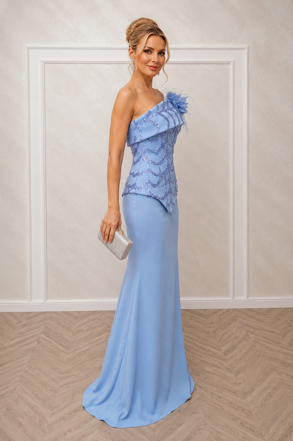 Rochie Sky - rochie lunga eleganta cu croi sirena