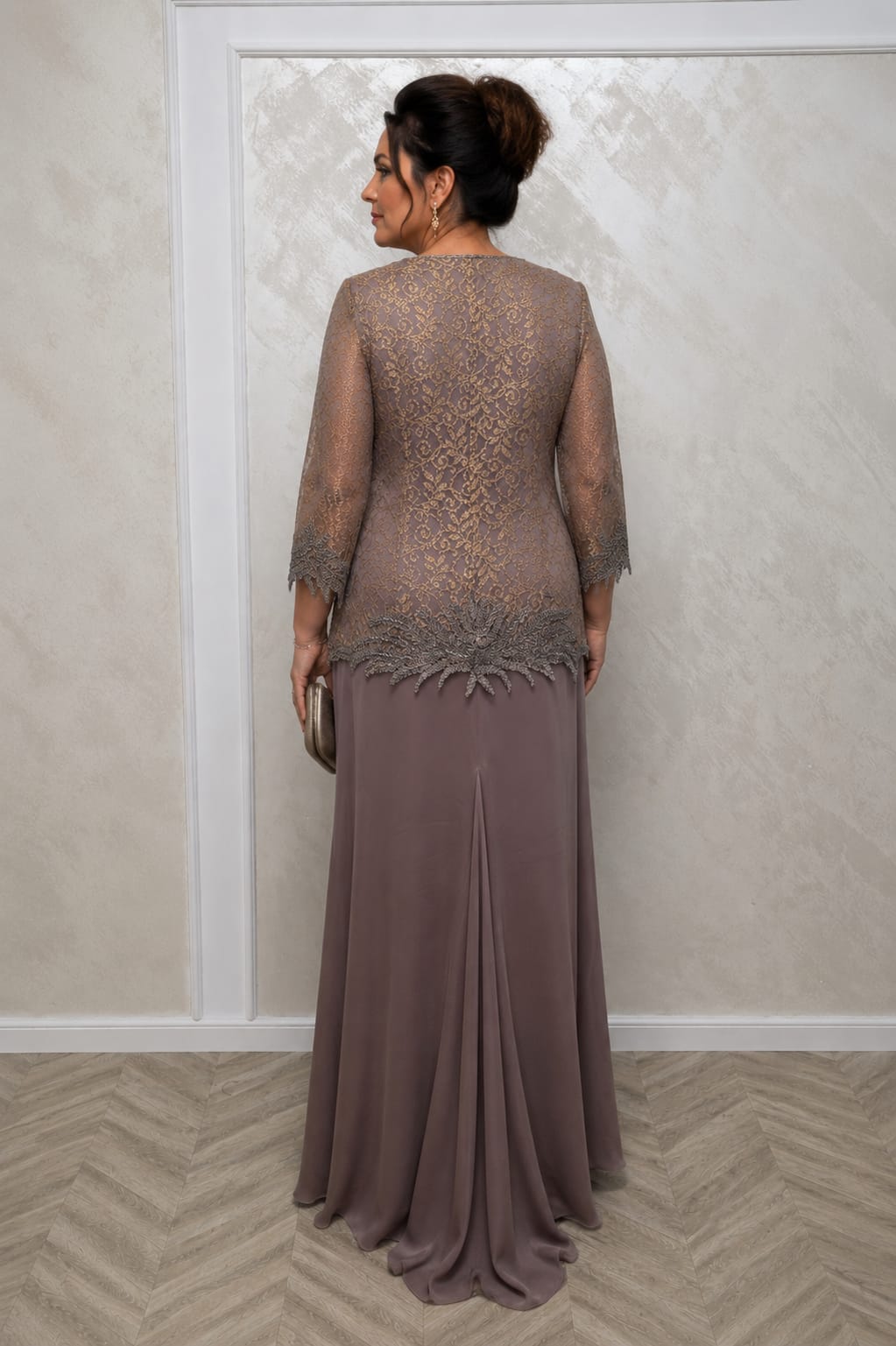 Rochie Duchese - Rochie lunga vaporoasa pentru masurile Plus Size