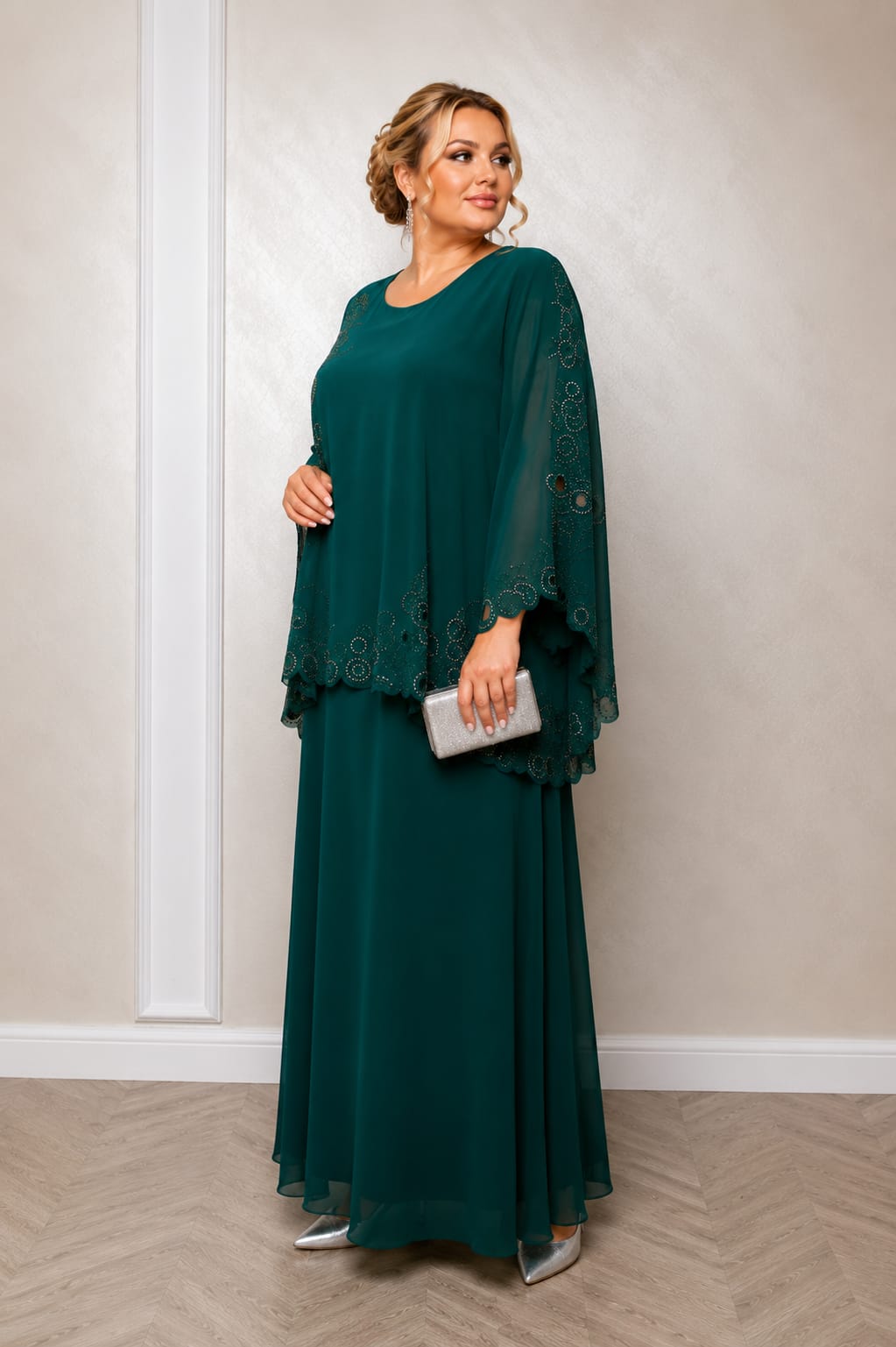Rochie Espica Lux – Rochie eleganta de seara plus size din voal premium
