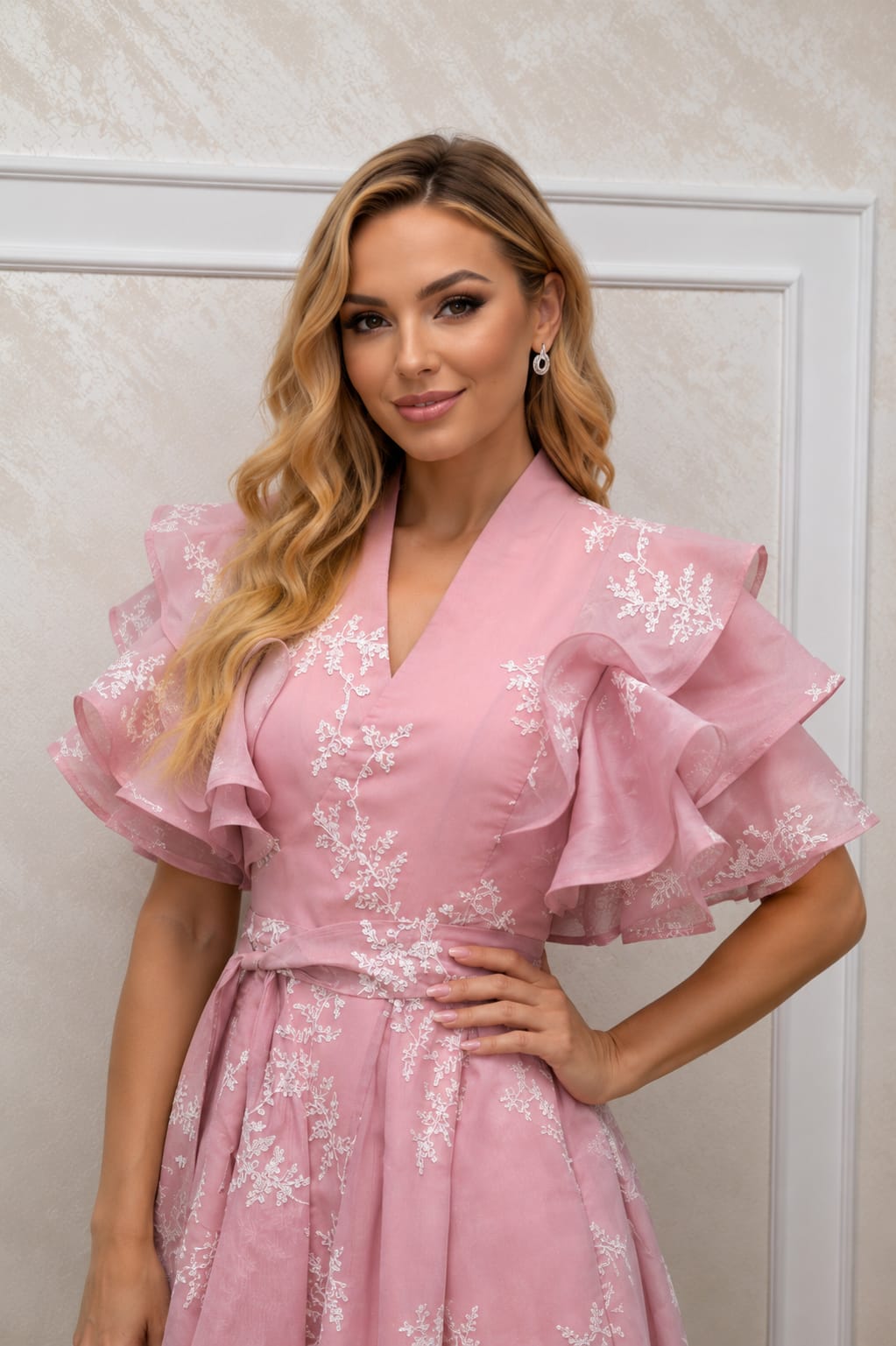 Rochie Love – Rochie lungime midi eleganta si vaporoasa pentru evenimentele  din sezonul cald