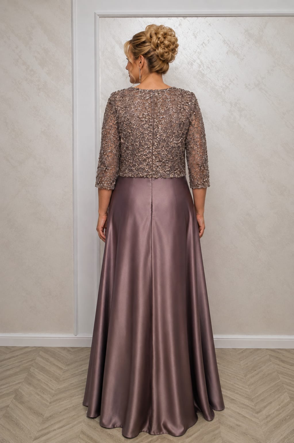 Rochia Chiara - rochie lunga pentru marimile plus size Capuccino sau Negru