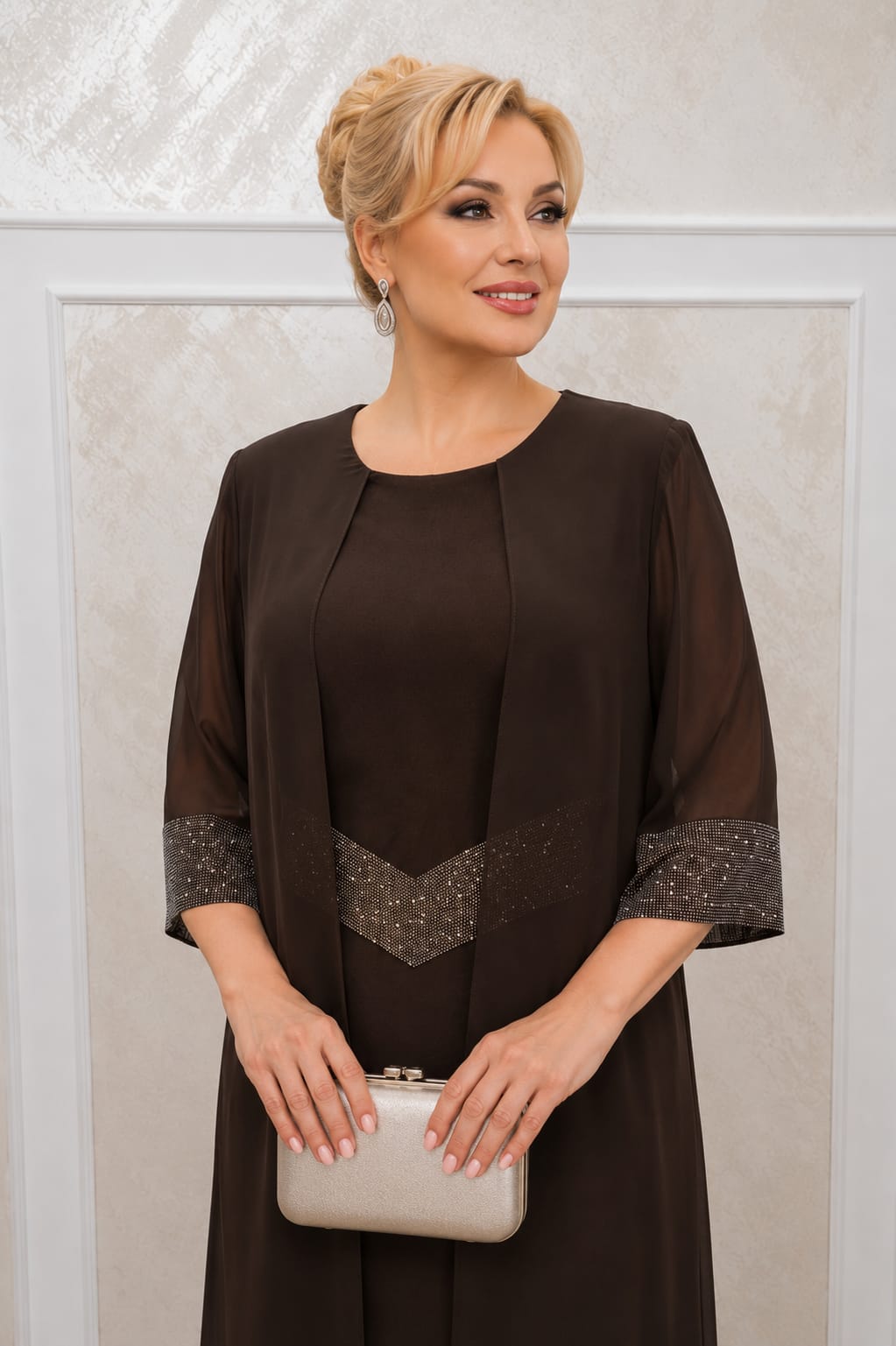 Rochie Barbara Midi -Rochie eleganta si rafinata pentru evenimente disponibila in 2 nuante