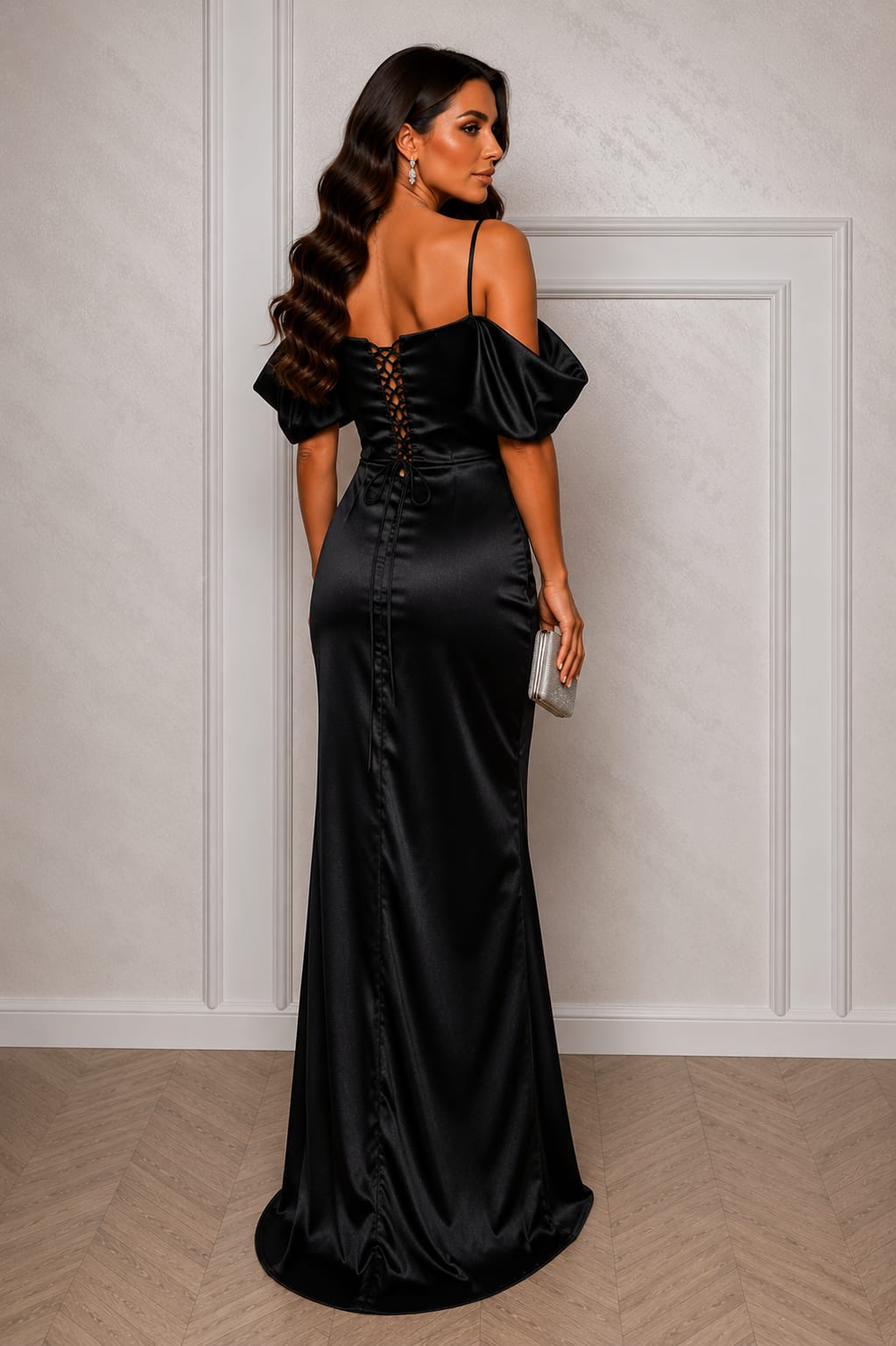 Rochie Jivago din satin premium diverse culori