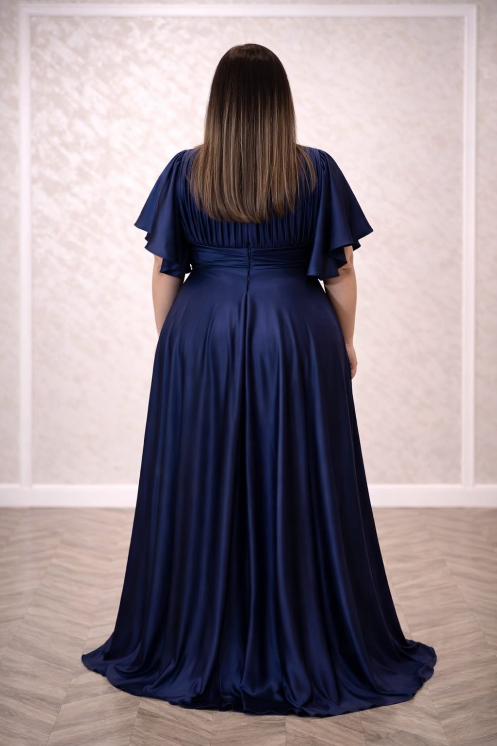 Rochia Gloria – Rochie eleganta, simpla de seara din satin premium