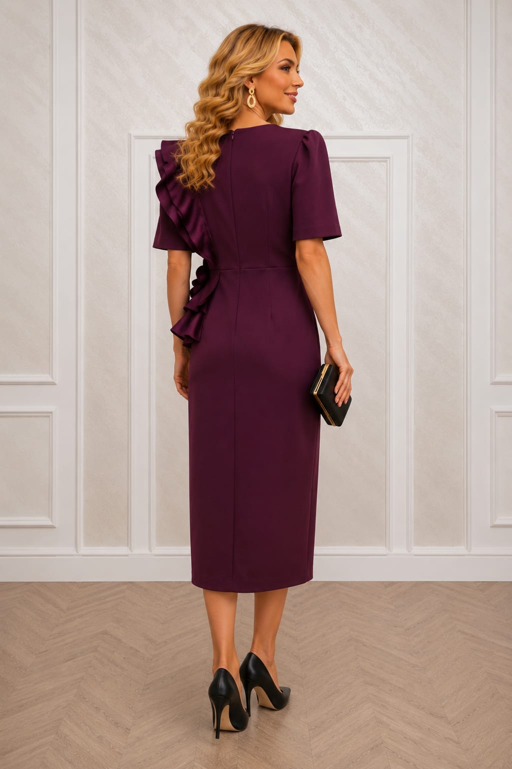 Rochia Opera midi – Rochie eleganta moderna pentru evenimente speciale disponibila in doua culori