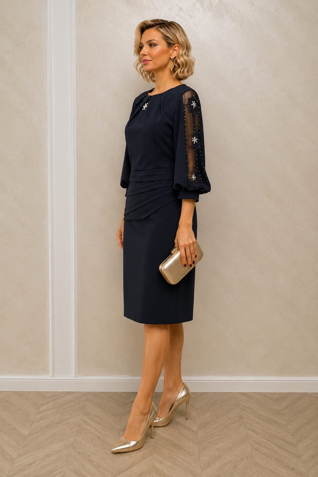 Rochia Loky – Rochie midi eleganta cu maneci vaporoase disponibila in 3 culori