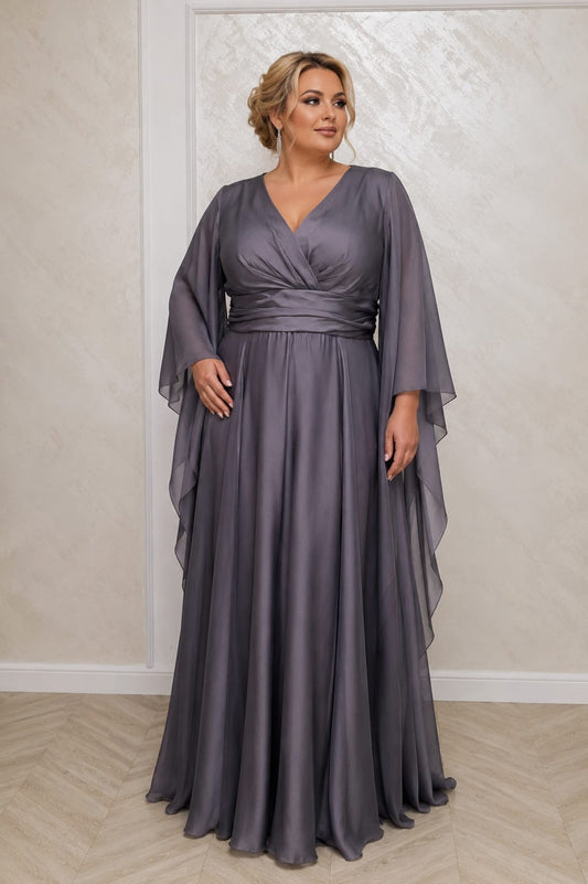 Rochie Volia -  Rochie din voal usoara care avantajaza marimile Plus Size