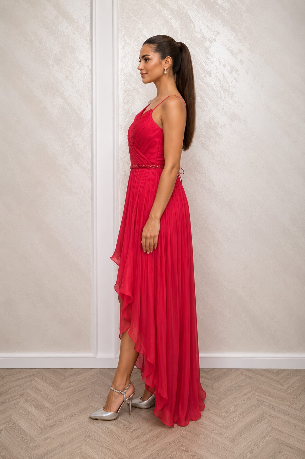 Rochia Arlene – Rochie vaporoasa din matase organica, eleganta pentru zi si evenimente speciale