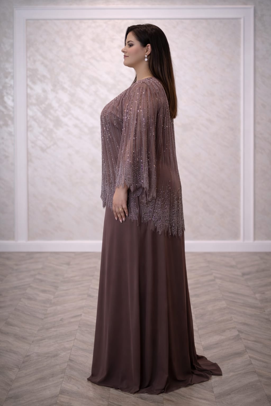 Rochia Manuka – Rochie eleganta de seara cu bolero detasabil, din tull italian fin