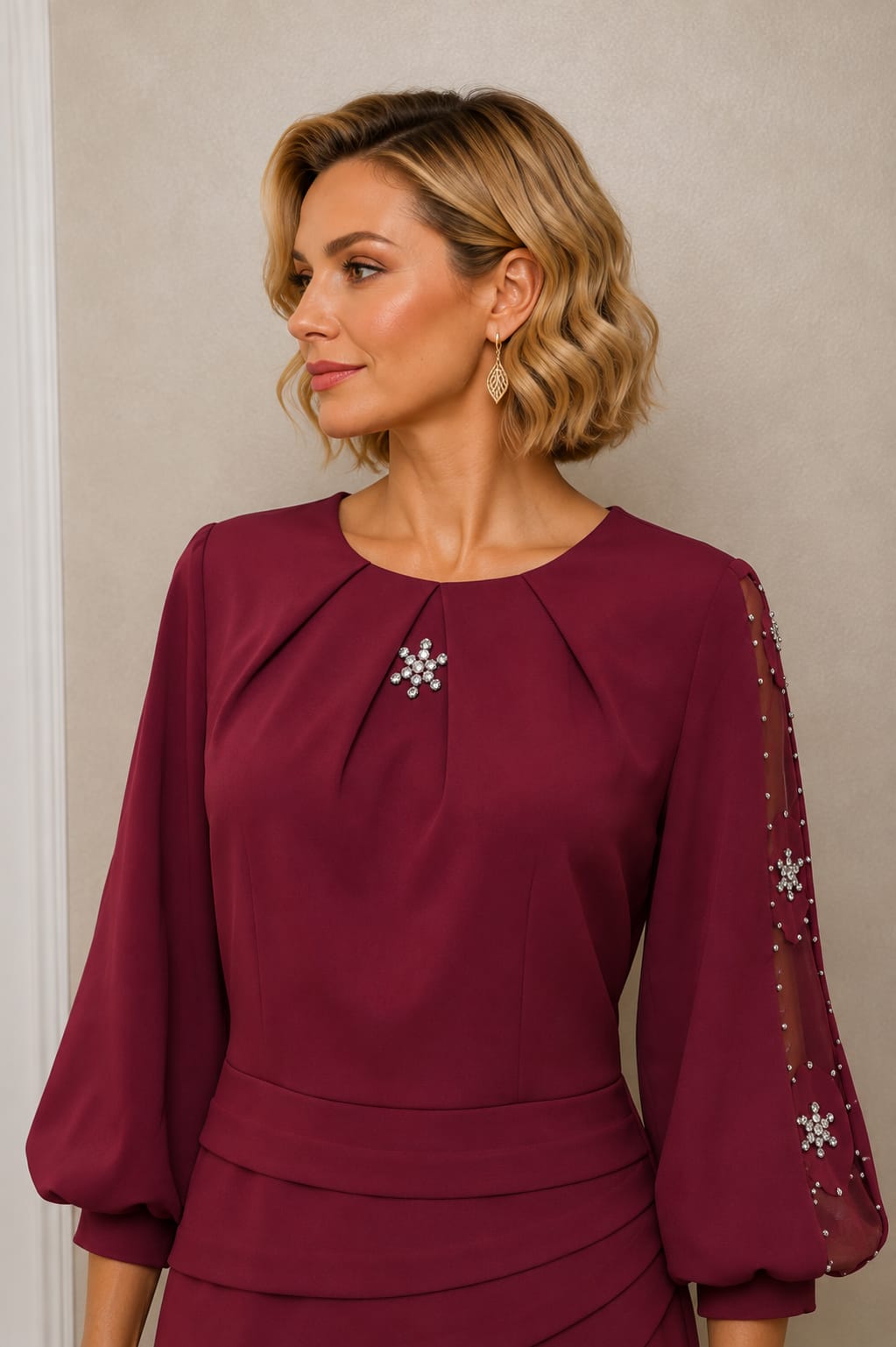 Rochia Loky – Rochie midi eleganta cu maneci vaporoase disponibila in 3 culori