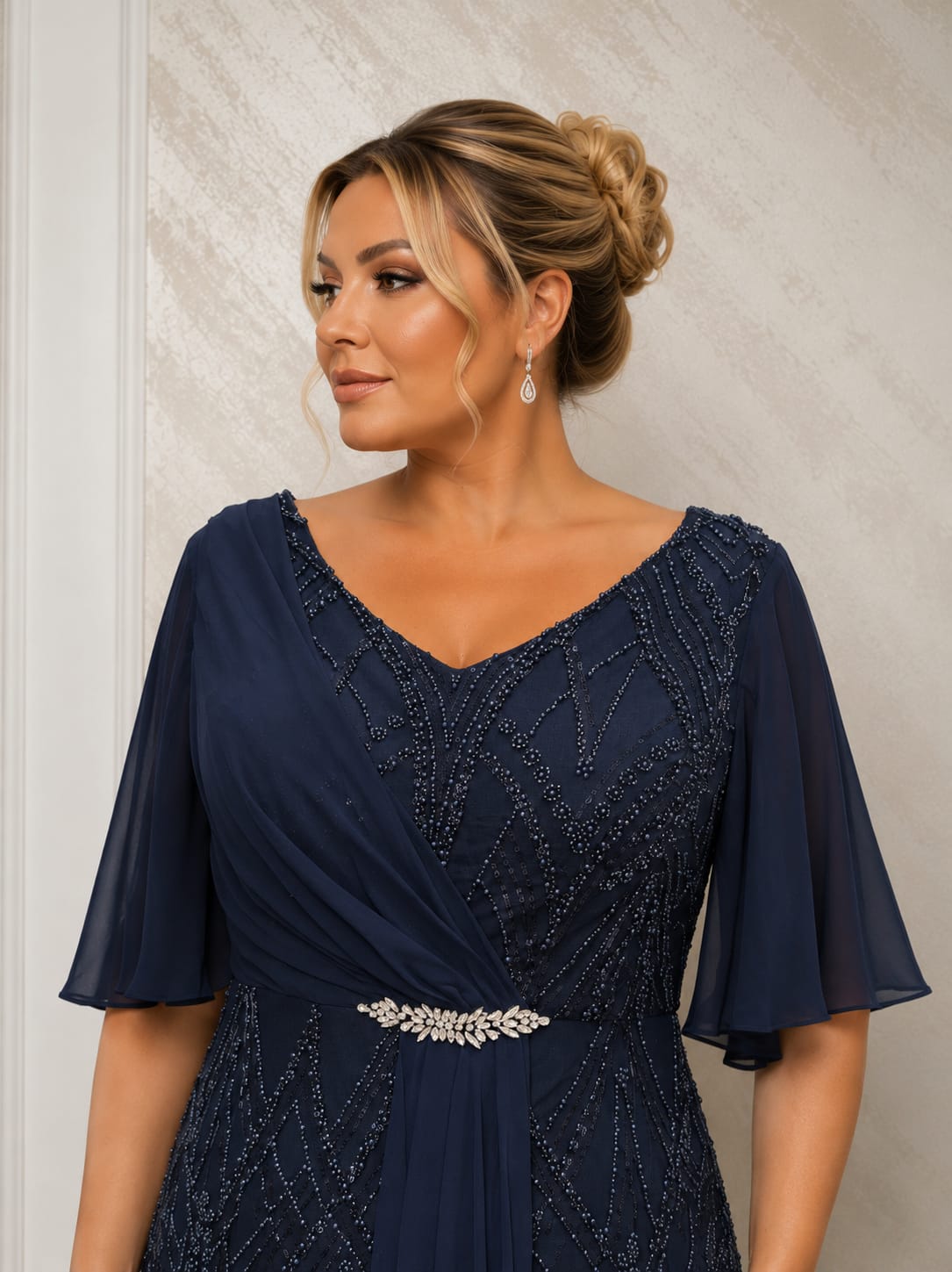Rochia Sophia – rochie eleganta luxoasa pentru marimi plus size