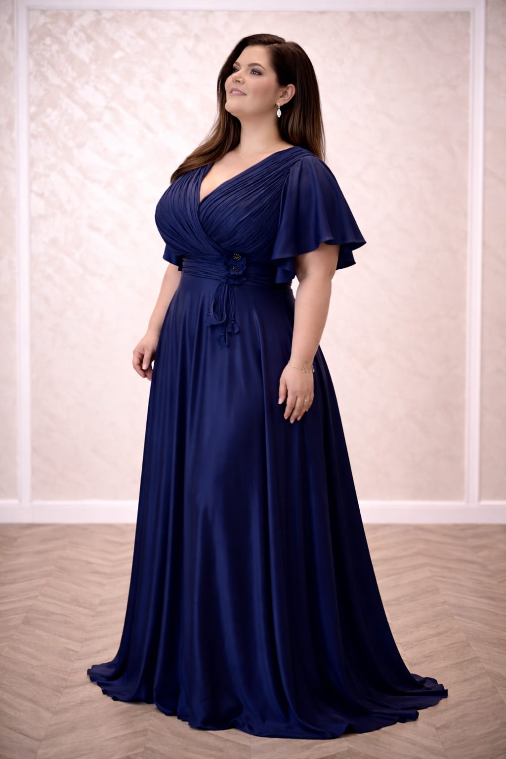 Rochia Gloria – Rochie eleganta, simpla de seara din satin premium