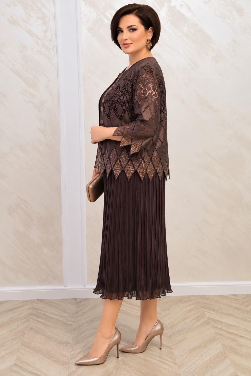 Rochia Carolina – Rochie vaporoasa cu bolero detasabil pentru evenimente deosebite