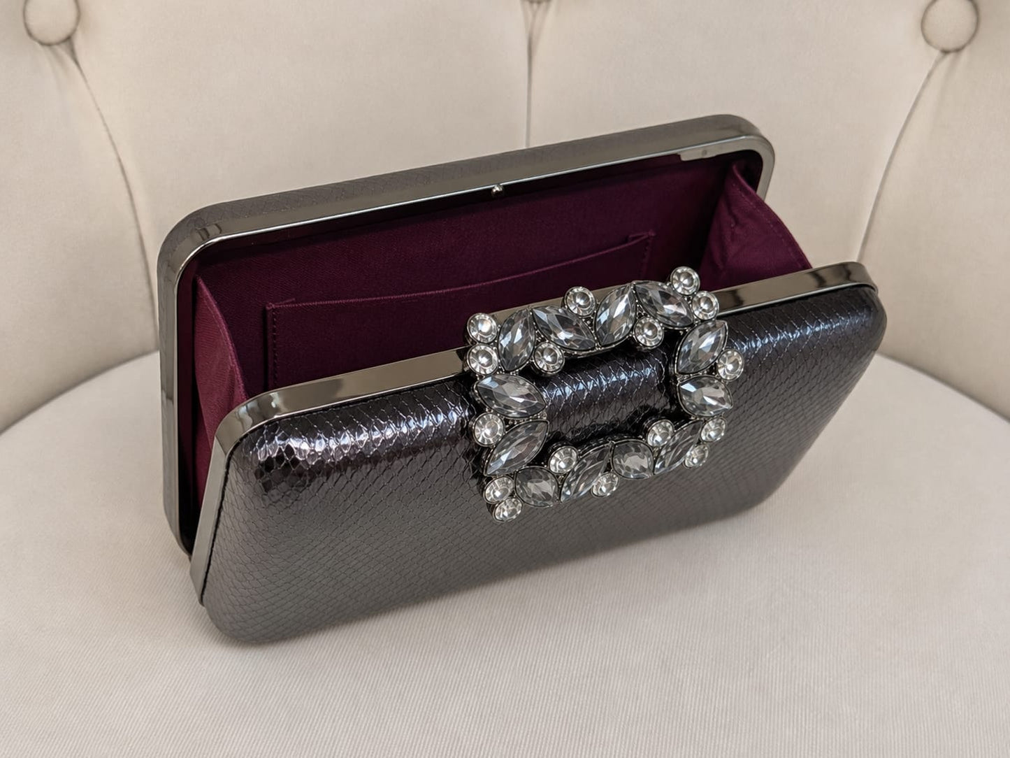 Geanta Clutch Aramie cu Cristale