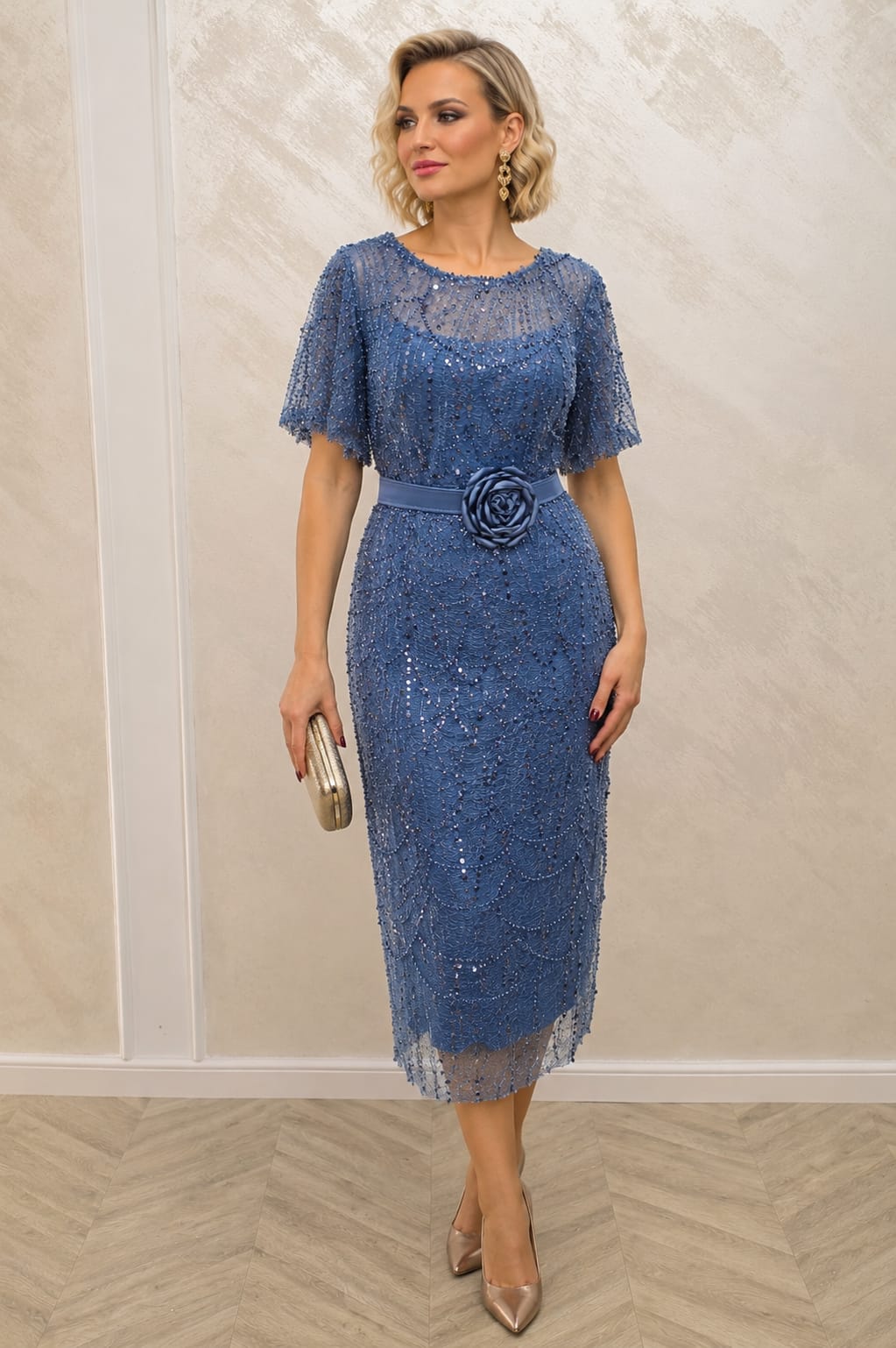 Rochia Opera – Rochie eleganta din dantela cu paiete disponibila in 3 culori