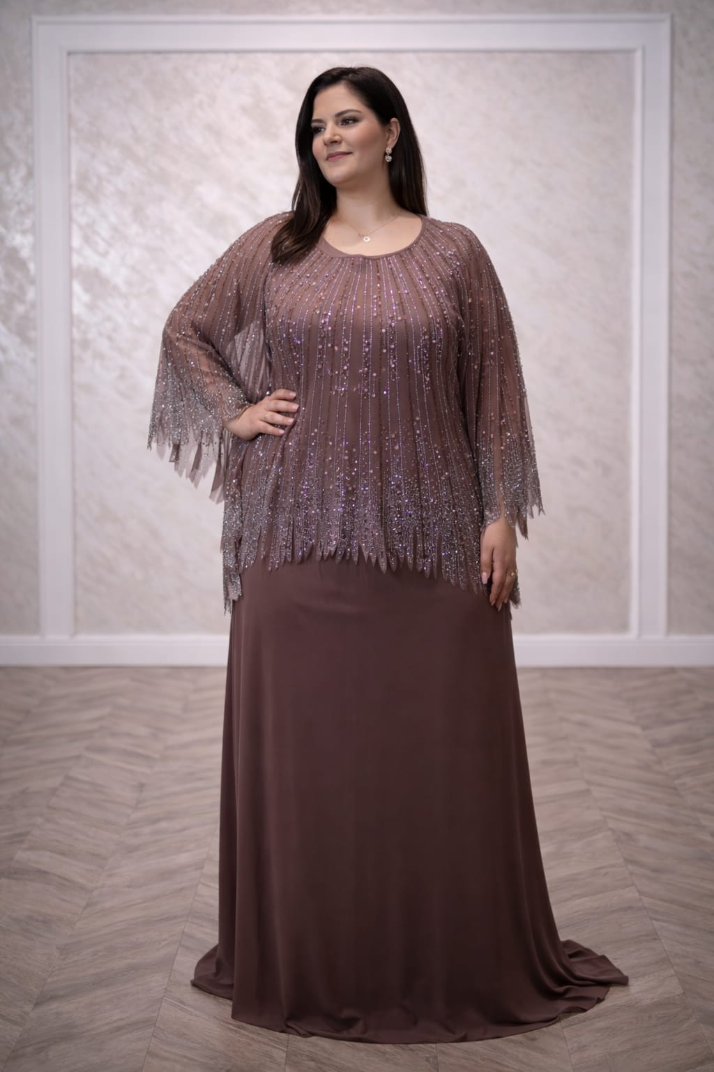 Rochia Manuka – Rochie eleganta de seara cu bolero detasabil, din tull italian fin
