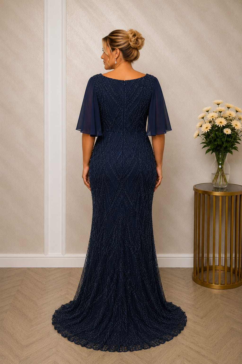 Rochia Sophia – rochie eleganta luxoasa pentru marimi plus size