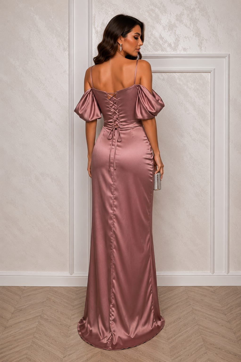 Rochie Jivago din satin premium diverse culori