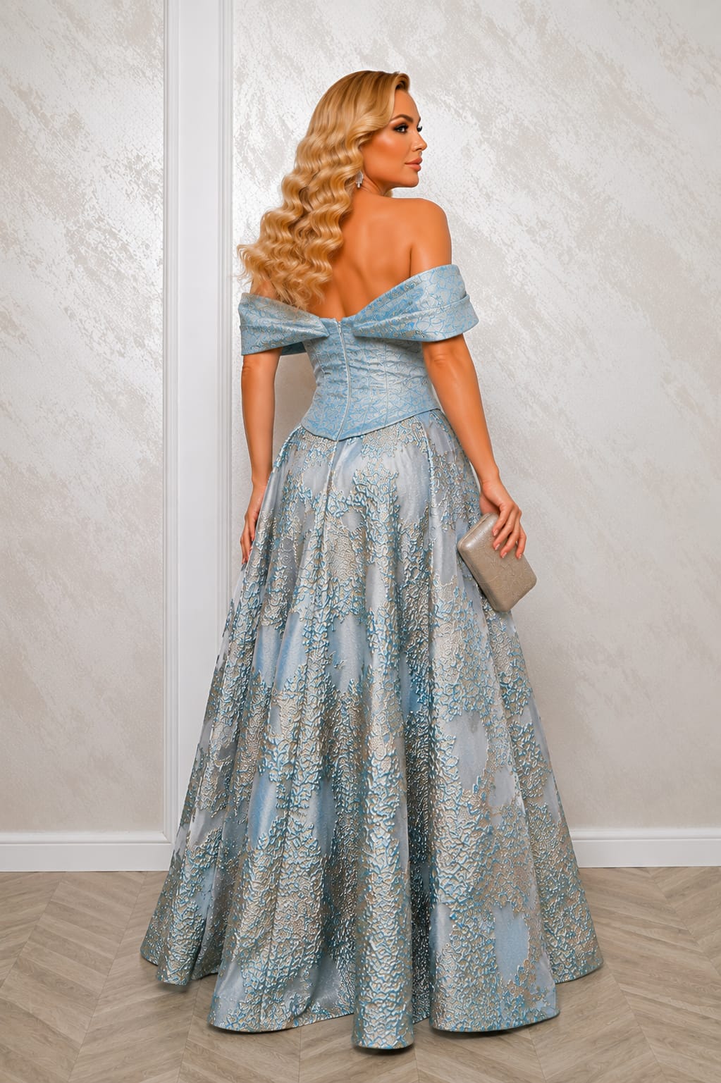 Rochia Boho din Jacquard – Rochie eleganta premium pentru Nase, Soacre si Evenimente de Gala