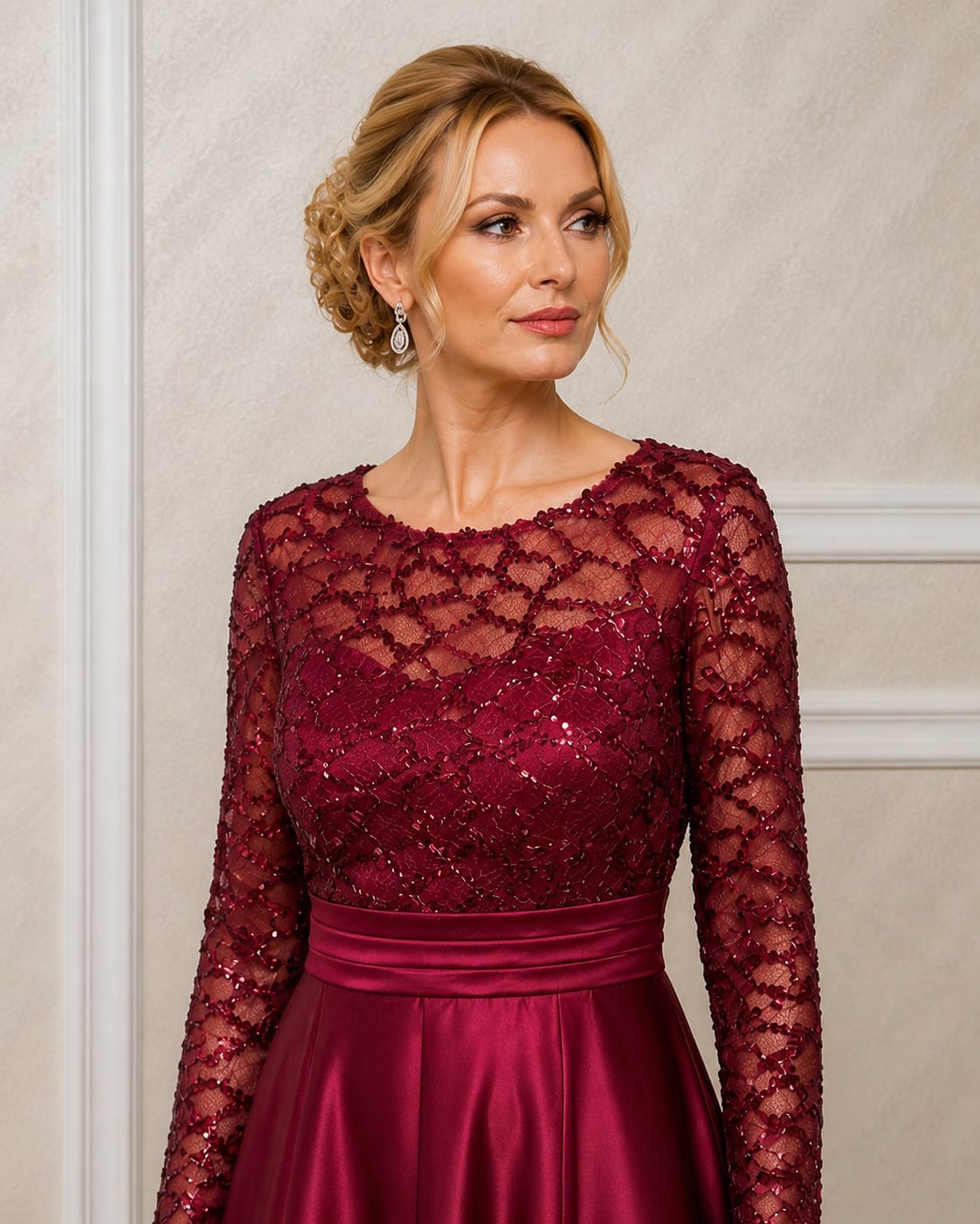 Rochia Dixi - rochie eleganta lungime midi cu maneci disponibila in 3 nuante