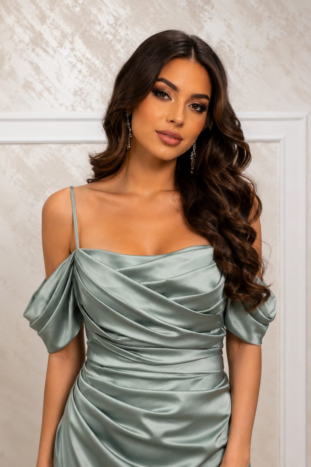 Rochie Jivago din satin premium diverse culori