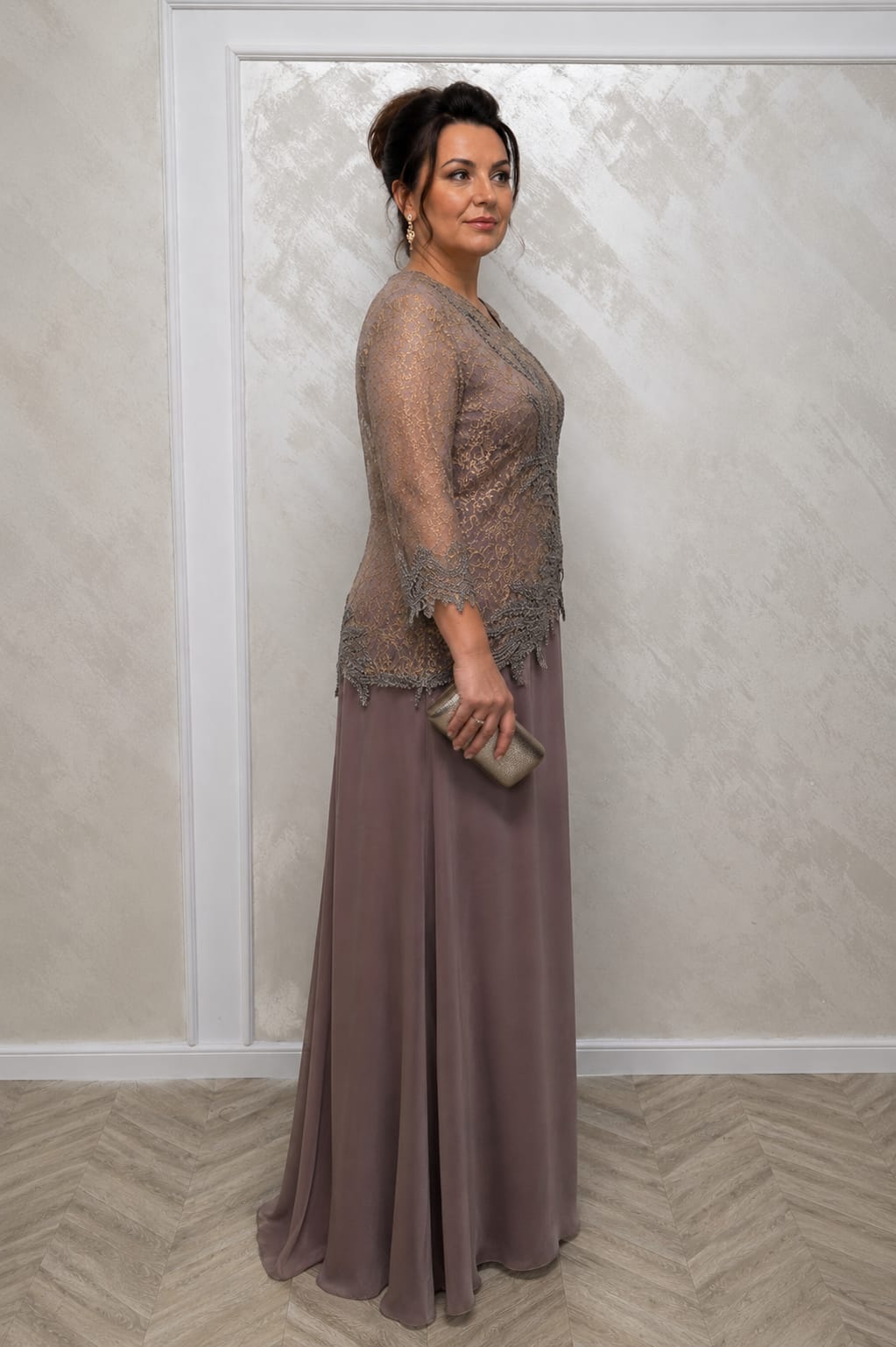 Rochie Duchese - Rochie lunga vaporoasa pentru masurile Plus Size