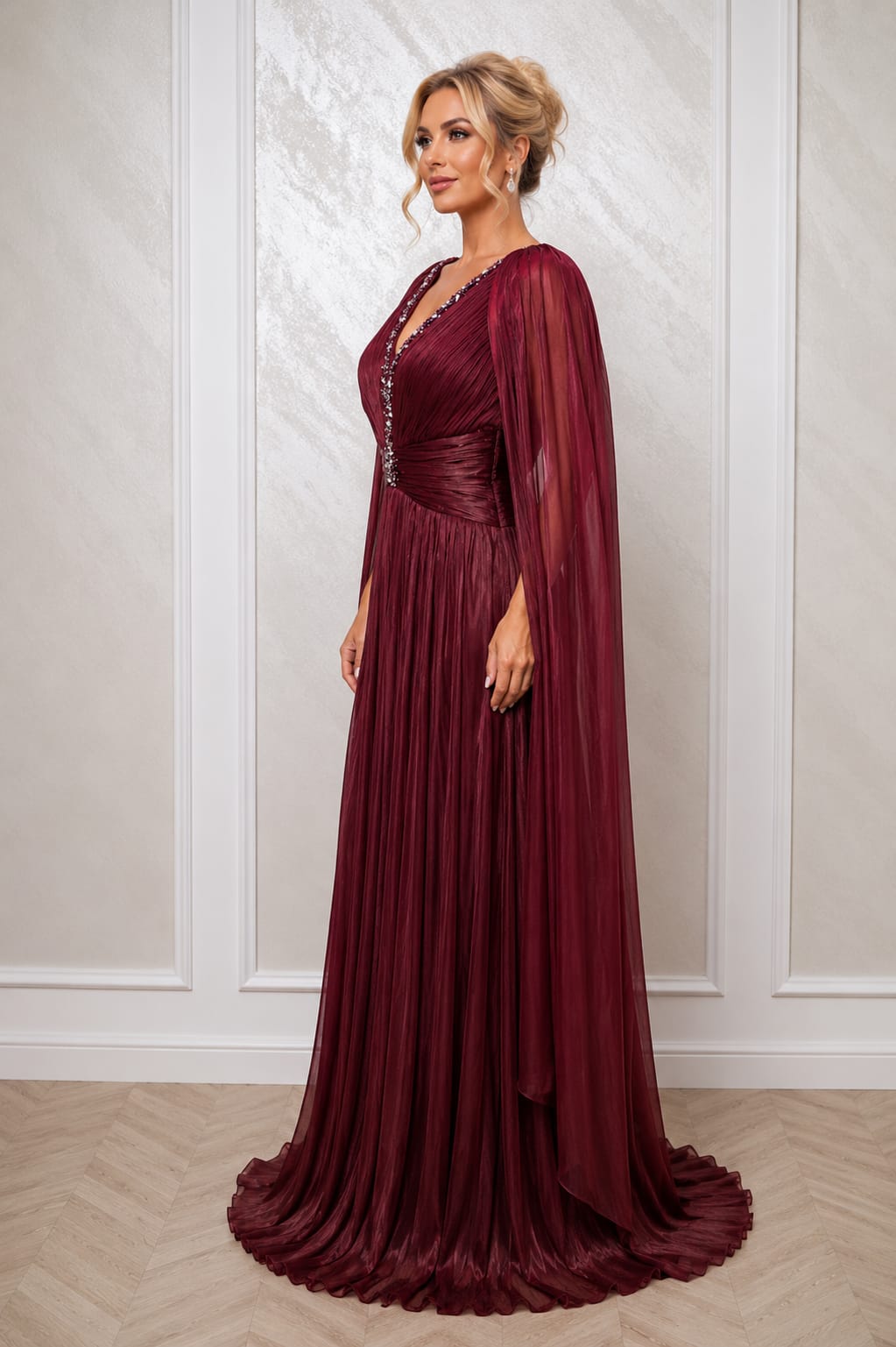 Rochia Irene – Rochie lunga eleganta din matase organica