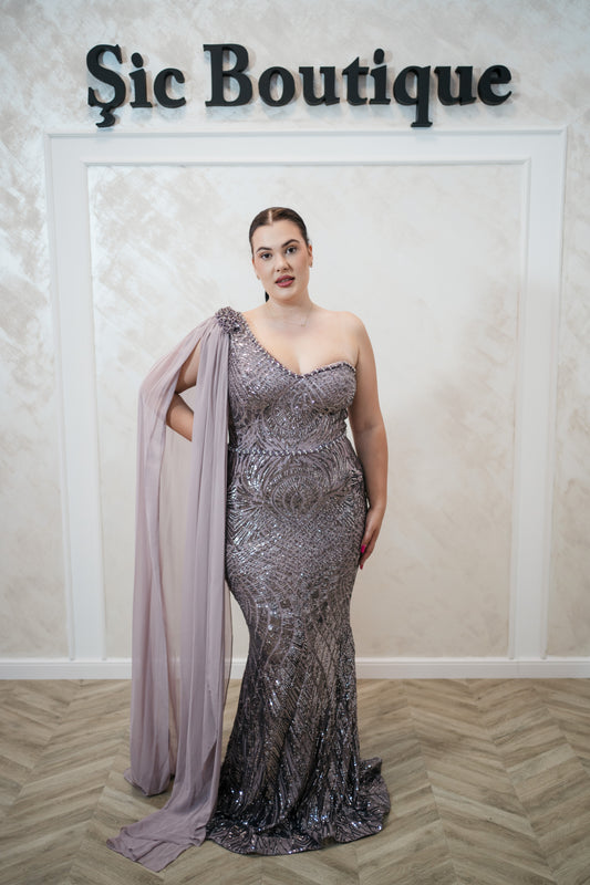 Rochia Anne- rochie lungăde ocazie cu paete