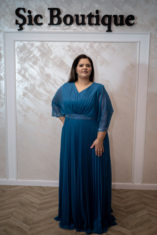 Rochia Florenta – Rochie eleganta pentru marimi foarte mari din tull italian, fluida și rafinata