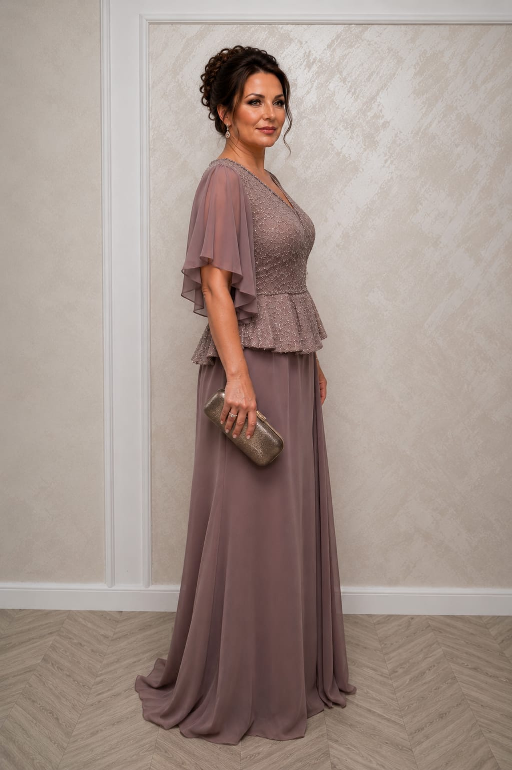 Rochia Flore – Rochie eleganta pentru evenimente speciale, cu corset din dantela perlata