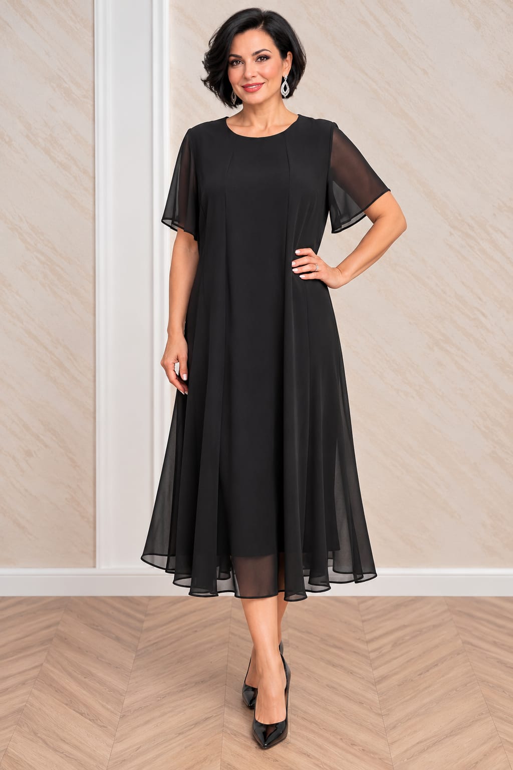 Compleu Claris cu rochie si sacou detasabil pentru nunta