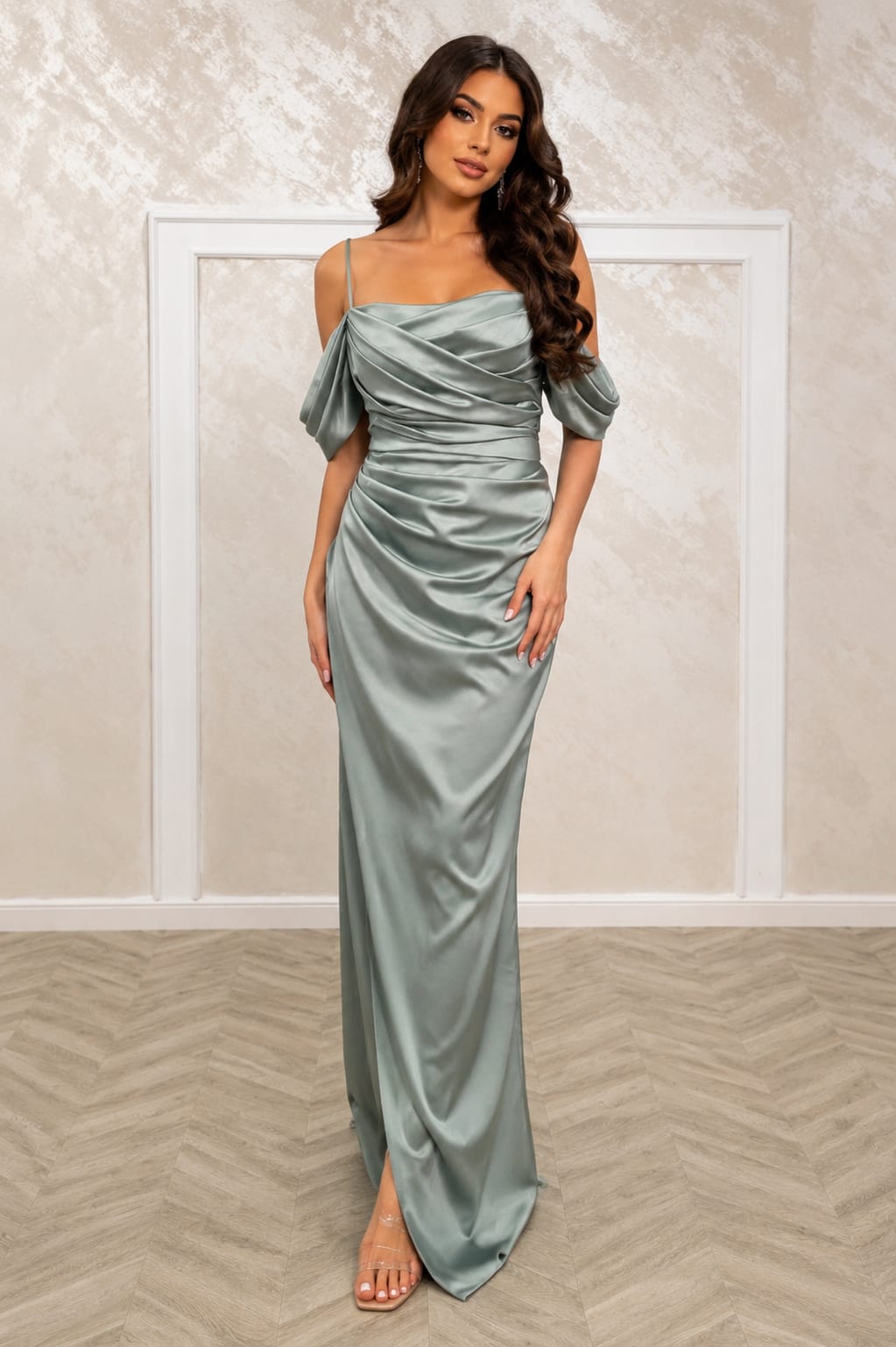 Rochie Jivago din satin premium diverse culori